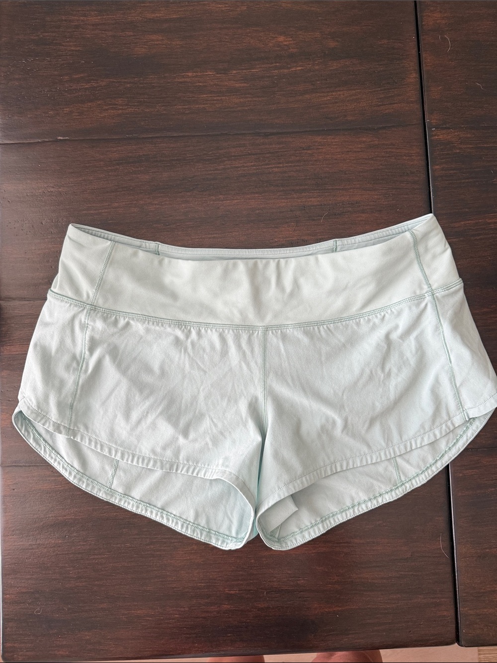 lululemon athletica Pale Mint Athletic Running Shorts